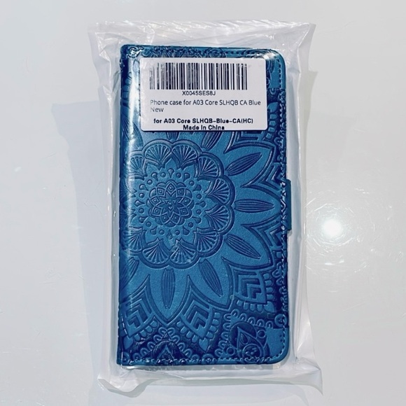 *NEW* Samsung Galaxy A03 Core - Blue Phone Case + Screen Protector - Picture 1 of 10